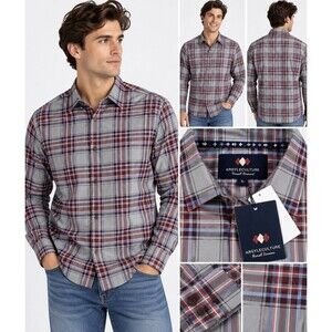 Argyleculture Russell Simmons Men’s Plaid Shirt XL Long Sleeve Button Up NWT